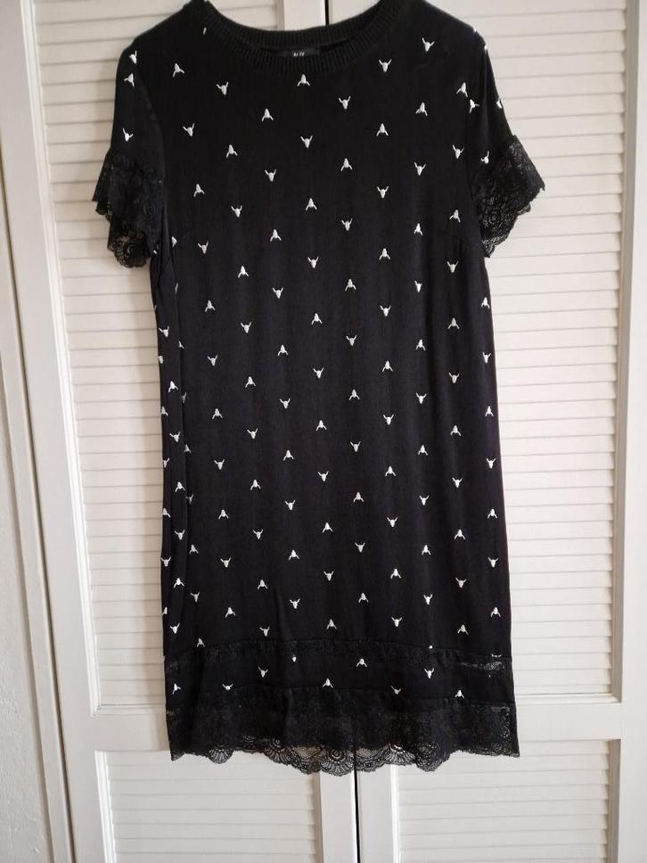 Jurk Alix the Label maat S, Kleding | Dames, Jurken, Zo goed als nieuw, Maat 36 (S), Zwart, Boven de knie, Ophalen