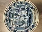 Delfts Blauw Wandbord - De Vleeshouwer, Antiek en Kunst, Ophalen of Verzenden