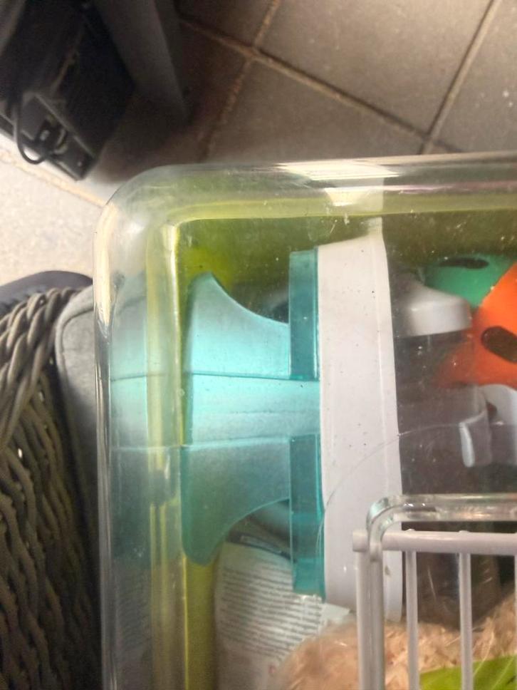 Hamsterkooi met toebehoren, Tuin en Terras, Kassen, Gebruikt, Aluminium, Ophalen