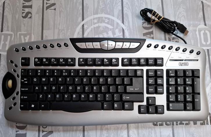 Toetsenbord Sweex Multimedia., Computers en Software, Toetsenborden, Zo goed als nieuw, Ophalen of Verzenden