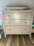 Hemnes commode Ikea, rieten verschoning mandje, Ophalen, Gebruikt, 50 tot 70 cm, 100 cm of meer