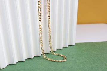 14 Karaat Gouden Figaro Schakel Ketting | 60CM beschikbaar voor biedingen