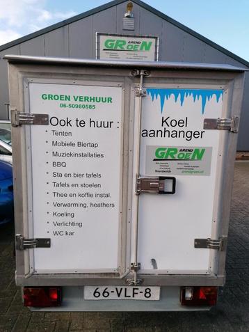 Te huur koelwagen koelkar koelaanhanger 