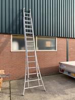 2 delige Uitgebogen Opsteekladder, Ophalen, Zo goed als nieuw, 4 meter of meer