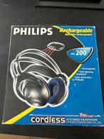 Vintage philips oplaadbare koptelefoon HC200 nieuw compleet, Ophalen of Verzenden, Zo goed als nieuw, Philips
