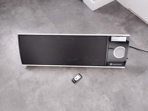 Blumfeldt terrasverwarmer (model 10031978) infrarood, Tuin en Terras, Terrasverwarmers, Gebruikt, Elektrisch, Wand, Waterbestendig