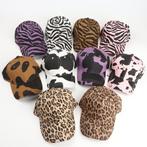 Luipaard panter zebra koeien pet dames heren dieren cap, Kleding | Heren, Verzenden, Nieuw, One size fits all, Pet