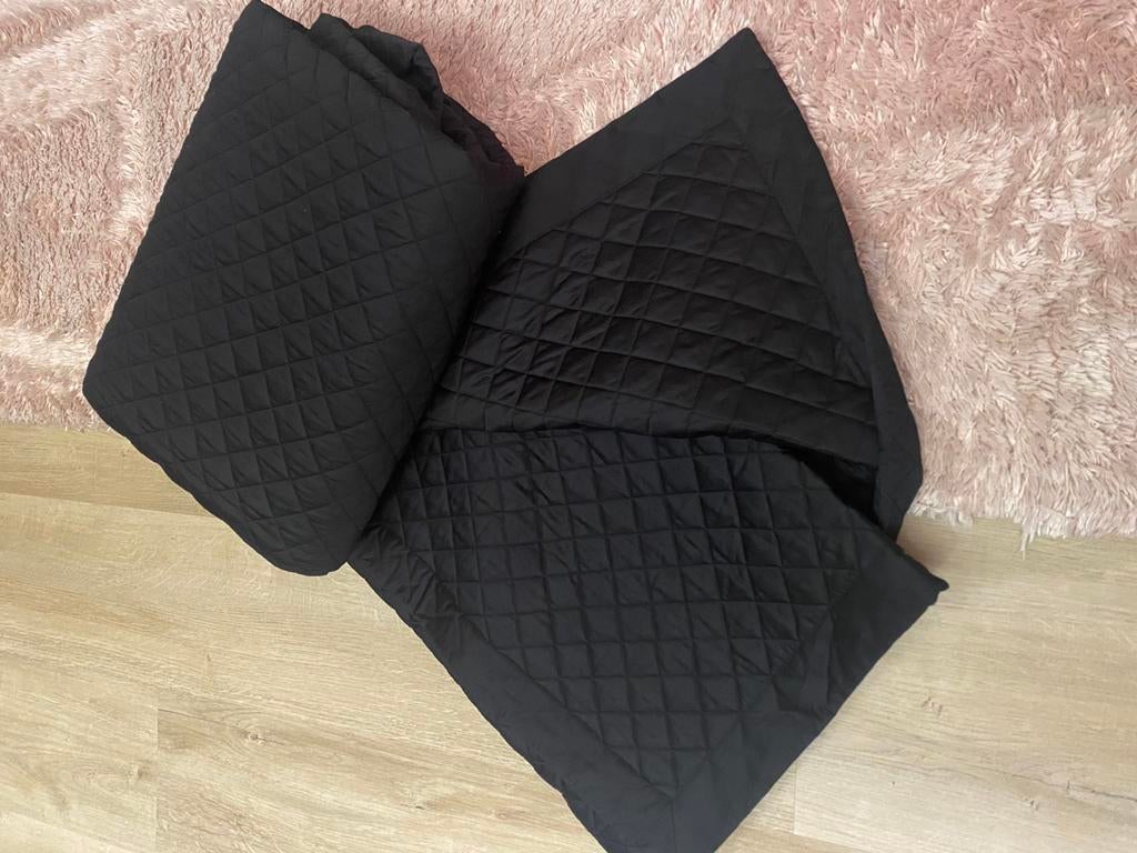 Bed spei zwart 180X250, Ophalen of Verzenden, Zo goed als nieuw, Tweepersoons, Zwart