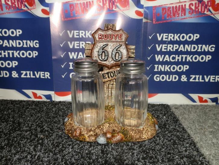 Peper en zoutstel Route 66 nieuw, Huis en Inrichting, Keuken | Keukenbenodigdheden, Nieuw, Ophalen of Verzenden