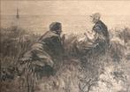Fotogravure naar schilderij van Jozef Israels (1824 - 1911), Antiek en Kunst, Ophalen of Verzenden