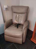 Prominent "Sta op Stoel" stoel leer, Huis en Inrichting, Fauteuils, Ophalen, Gebruikt, Minder dan 75 cm, Leer