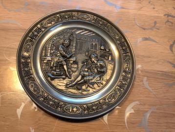 Vintage tinnen bord (95%) gelimiteerde uitgave uit 1989 beschikbaar voor biedingen