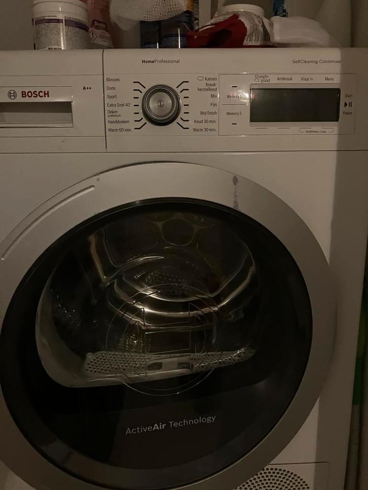 Bosch Logixx 7 wasmachine & Bosch WTY87700NL/15 droger, Witgoed en Apparatuur, Wasmachines, Zo goed als nieuw, Voorlader, 6 tot 8 kg