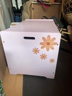 Leuke speelgoed opbergkist met bloemen, Ophalen, Kunststof, Gebruikt, 50 tot 100 cm
