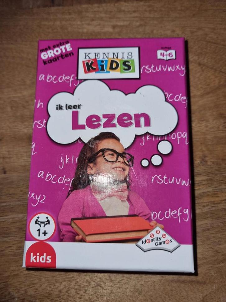 Kennis Kids Ik Leer Lezen - Educatief Spel, Hobby en Vrije tijd, Gezelschapsspellen | Bordspellen, Zo goed als nieuw, Een of twee spelers