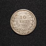 10 cent 1905, Postzegels en Munten, Munten | Nederland, Verzenden, Zilver, 10 cent, Koningin Wilhelmina