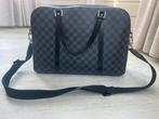 Louis Vuitton Damier Graphite Jorn bag, 40 tot 60 cm, 30 cm of meer, Gebruikt, Blauw