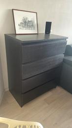 Donkerbruine ladekast, Ophalen, Gebruikt, Overige materialen, 50 tot 100 cm