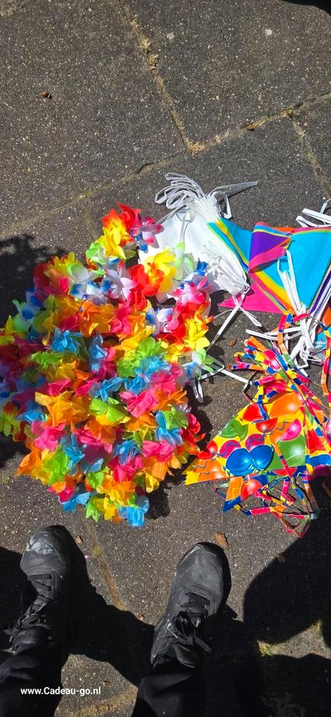 Partyset – Leis, schmink, slingers, ballonnen & decoratie –, Hobby en Vrije tijd, Feestartikelen, Nieuw, Versiering, Ophalen of Verzenden