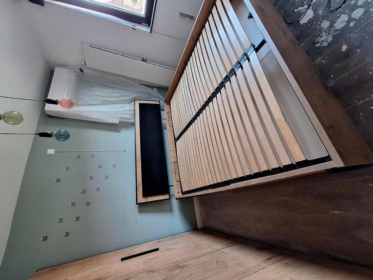 2 persoons bed Lofty met opslag 180cm*200 cm, Huis en Inrichting, Slaapkamer | Bedden, Zo goed als nieuw, Tweepersoons, 180 cm