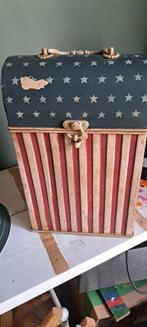 Metalen kistje Usa Stars & Stripes 35x22x12, Minder dan 50 cm, Minder dan 50 cm, Ophalen of Verzenden, Zo goed als nieuw