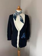 Nieuw! Abercrombie & Fitch vest marineblauw wit S/M, Ophalen of Verzenden, Nieuw, Maat 36 (S), Blauw