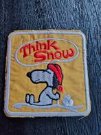 Vintage Vietnam Snoopy Think Snow  Patch Peanuts Gang Skiing, Verzamelen, Ophalen of Verzenden, Landmacht, Amerika, Embleem of Badge
