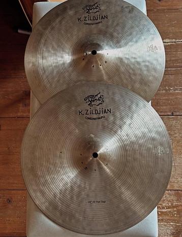 K Zildjian CONSTANTINOPLE cymbals vintage/pre-owned 14”-22” beschikbaar voor biedingen
