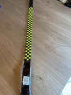 unisex riem - 3-rijige studs - zwart met neon geel, one size, Kleding | Dames, Riemen en Ceinturen, 100 cm of meer, Zwart, Nieuw