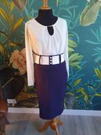 Pencil skirt/ rok navy blue Rock steady maat 42, Blauw, Maat 42/44 (L), Ophalen of Verzenden, Zo goed als nieuw