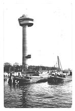 950663	Rotterdam	1960 Euromast wederopbouw	binnenvaartschip, Ophalen of Verzenden, 1940 tot 1960, Gelopen, Zuid-Holland