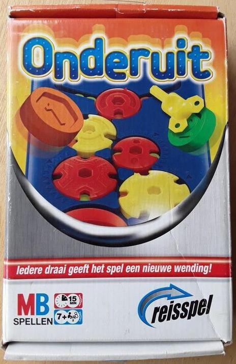 Reisspel Onderuit - vanaf 7 jaar - ZGAN, Hobby en Vrije tijd, Gezelschapsspellen | Overige, Zo goed als nieuw, Een of twee spelers