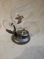 Cognacverwarmer met glas, Ophalen of Verzenden