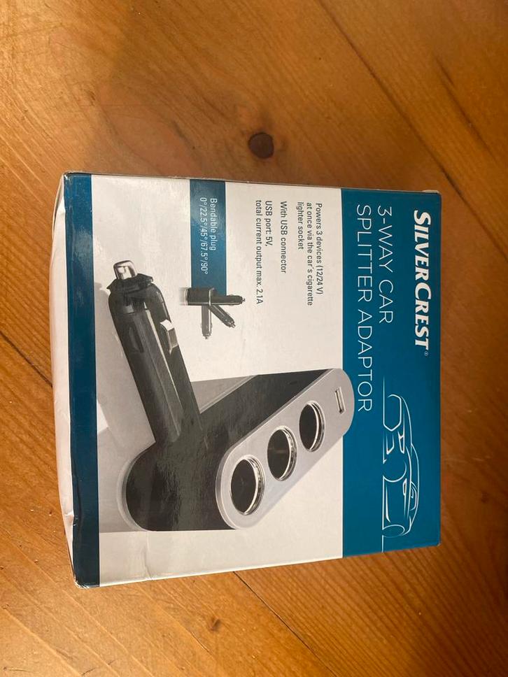 3-weg Sigarettenaansteker Splitter, Auto diversen, Auto-accessoires, Nieuw, Ophalen of Verzenden