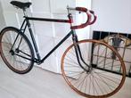 Oldtimer racefiets sportfiets fixed gear houten wielen., 55 tot 59 cm, Ophalen