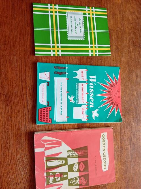 Leer stof boekjes nijverheidsschool, Antiek en Kunst, Curiosa en Brocante, Ophalen of Verzenden