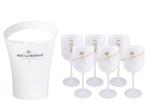 Moet & Chandon Ice Imperial Ice bucket inclusief 6 glazen, Nieuw, Overige typen, Ophalen of Verzenden
