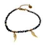 16cm tot 19cm Armband Dames Verguld RVS Donkergrijsblauw, Sieraden, Tassen en Uiterlijk, Armbanden, Staal, Birgitta-Gracht 33, 6465 EL Kerkrade, Nederland