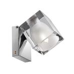 Fabbian Cubetto wandlamp Crystal Glass, 2 stuks, Huis en Inrichting, Lampen | Wandlampen, Ophalen, Zo goed als nieuw, Glas