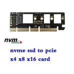 PCIe x16 NVMe SSD Adapter Card M.2 NGFF M-Key* MAC+Desktop*, Intern, Nieuw, Ophalen of Verzenden, Iedere