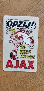 Stripsticker Dik Bruijnesteijn transparant Op weg naar Ajax, Verzamelen, Stickers, Ophalen of Verzenden, Zo goed als nieuw