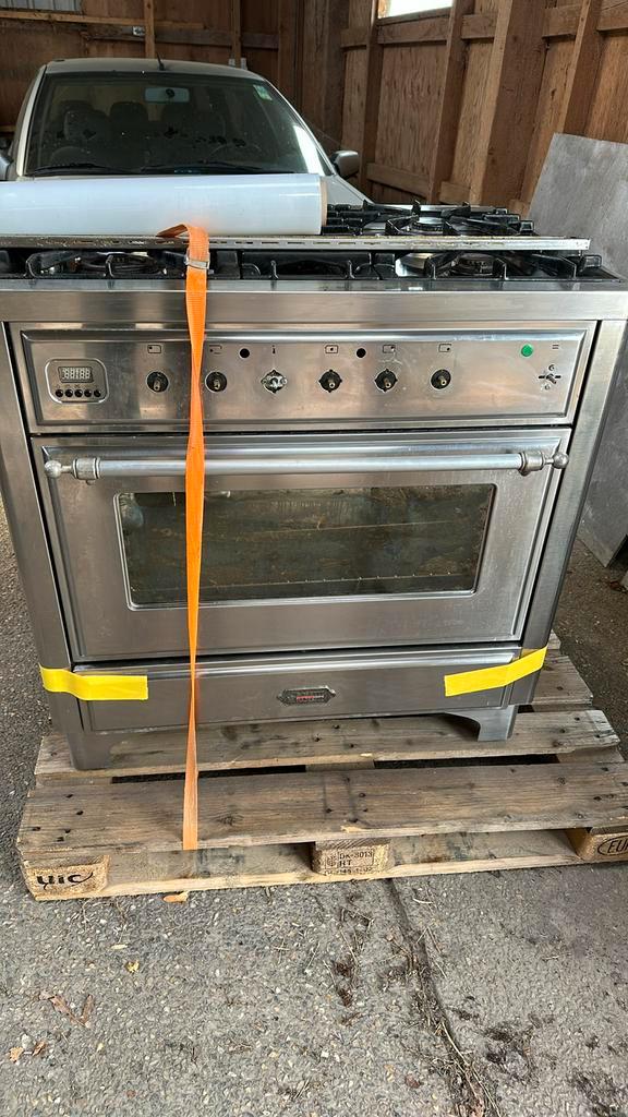 Boretti majestic fornuis gas, Witgoed en Apparatuur, Fornuizen, Zo goed als nieuw, Vrijstaand, Gas, 5 kookzones of meer, 90 tot 95 cm