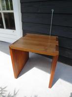 Mooie houten bijzettafel kwaliteit - houten verbindingen, Minder dan 55 cm, Vierkant, Zo goed als nieuw, Modern