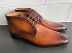 Handpainted herenschoenen maat 43 nieuw in doos, Magnanni, Bruin, Nieuw, Ophalen of Verzenden