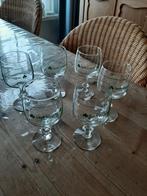 6  BROCANTE - IRISH COFFEE GLAZEN - KRISTAL, Ophalen of Verzenden, Zo goed als nieuw, Effen, Overige materialen