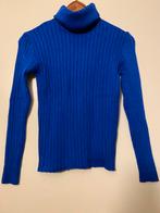 Blauwe Ribgebreide Trui, Kleding | Dames, Truien en Vesten, Verzenden, Zo goed als nieuw, Maat 38/40 (M), Blauw