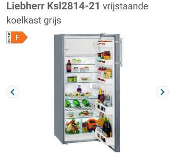 Koelkast 140cm hoog lieberr met vriesvakje a++ beschikbaar voor biedingen