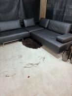 Rolf Benz Dono Hoekbank - Zwart Leer - als nieuw!, Huis en Inrichting, Banken | Bankstellen, 250 tot 300 cm, Rolf benz, 100 tot 125 cm