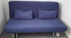 Bedbank, Ophalen, Blauw, 210 cm, Tweepersoons