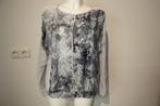 Marccain top shirt snake print lijfje grijze mouwen N4/40